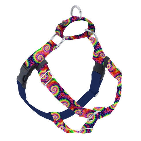 2 Hounds Design Classic Tie-Dye Freedom No-Pull Dog Harness EarthStyle 5/8" Small 20"-24" - Poudre Pet and Feed Supply